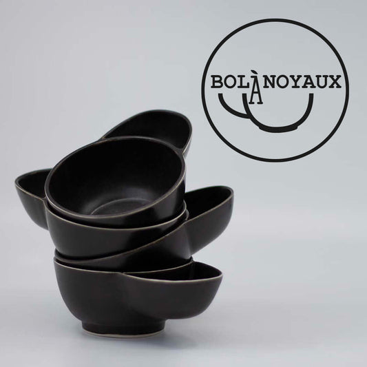 Bols à noyaux empilés de la céramiste Chantal Parisien